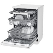 LG غسالة صحون إل جي  ™QuadWash ، لون أبيض, إعداد المكان14، تقنية EasyRack™ Plus، محرك الدفع المباشر، تقنية ThinQ, DFB425FW, DFB425FW, thumbnail 9