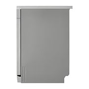 LG غسالة صحون إل جي ™QuadWash ، لون سلفر, إعداد المكان 14، تقنية EasyRack™ Plus، محرك الدفع المباشر، تقنية , Side View, DFC612FV, thumbnail 12