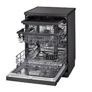 LG  غسالة صحون إل جي ™QuadWash ، لون اسود، تقنية EasyRack™ Plus، محرك Direct Drive، تقنية ThinQ, left side view without Items, DFC513FD, thumbnail 11