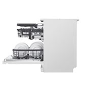 LG غسالة صحون إل جي ™QuadWash ، لون أبيض 14، طقم وتقنية EasyRack™ Plus، محرك الدفع المباشر, side, DFC435FW, thumbnail 13