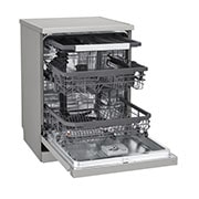 LG غسالة صحون إل جي ™QuadWash  تقنية EasyRack™ Plus، محرك Direct Drive، تقنية ThinQ, Right open view, DFC435FP, thumbnail 4