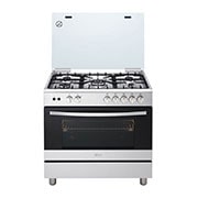 LG طباخ غاز أل جي مقاس 90 سم من الفولاذ المقاوم للصدأ مع 5 شعلات، وشوي داخل الباب، ونظام أمان كامل, FA415RMA, thumbnail 4