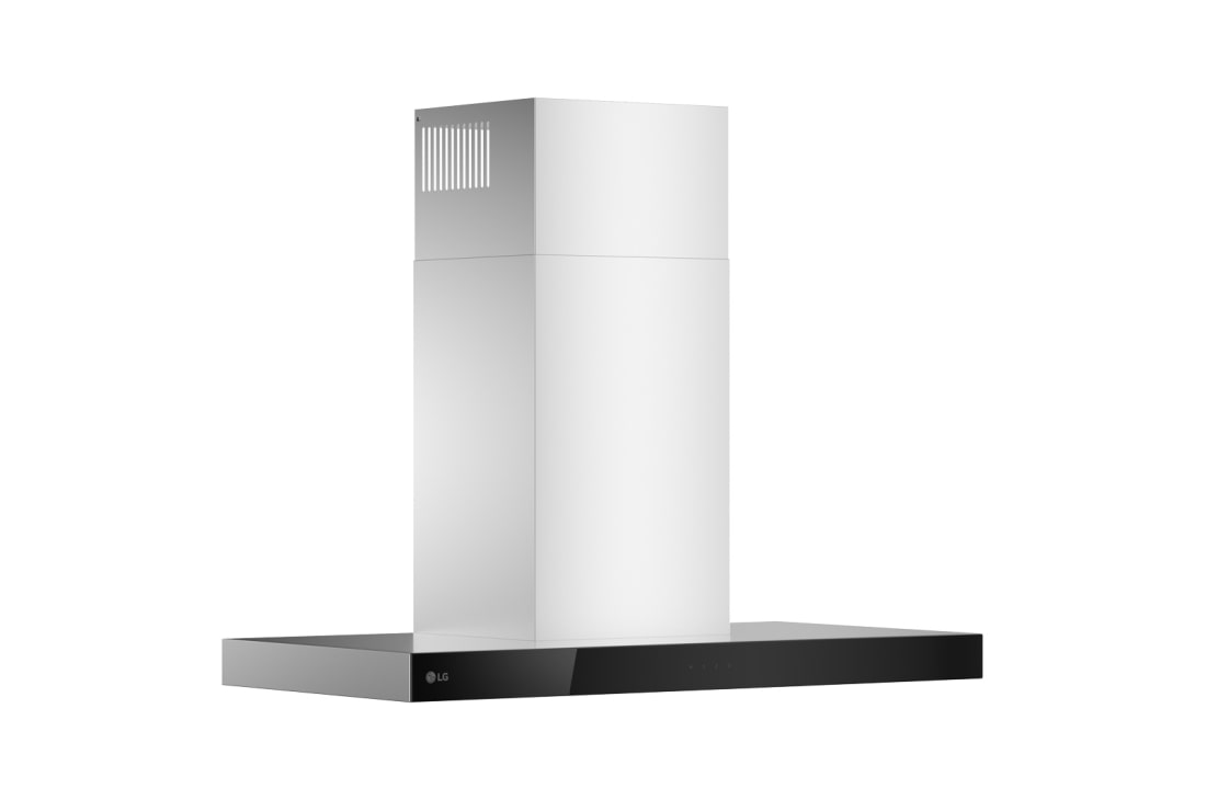 LG شفاط أل جي حجم 90 سم ,لون ستنالس ستيل مع خاصية التحكم باللمس و3 مستويات من الطاقة, Bottom Up Viewa, HC5D3625S, thumbnail 2