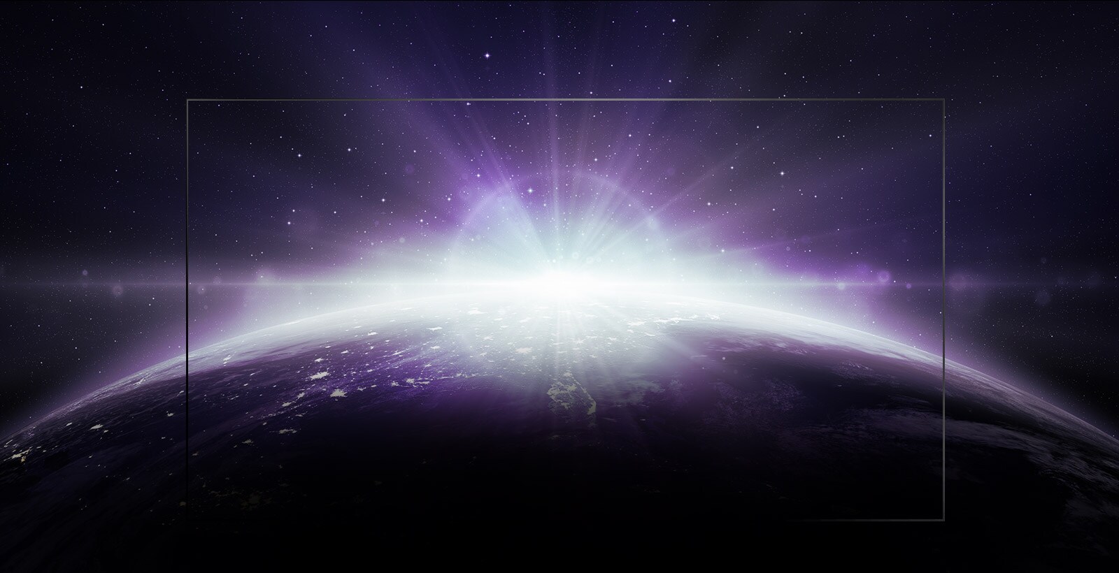مشهد مذهل من الفضاء لكسوف الأرض والشمس من خلال إطار تلفزيون OLED من إل جي