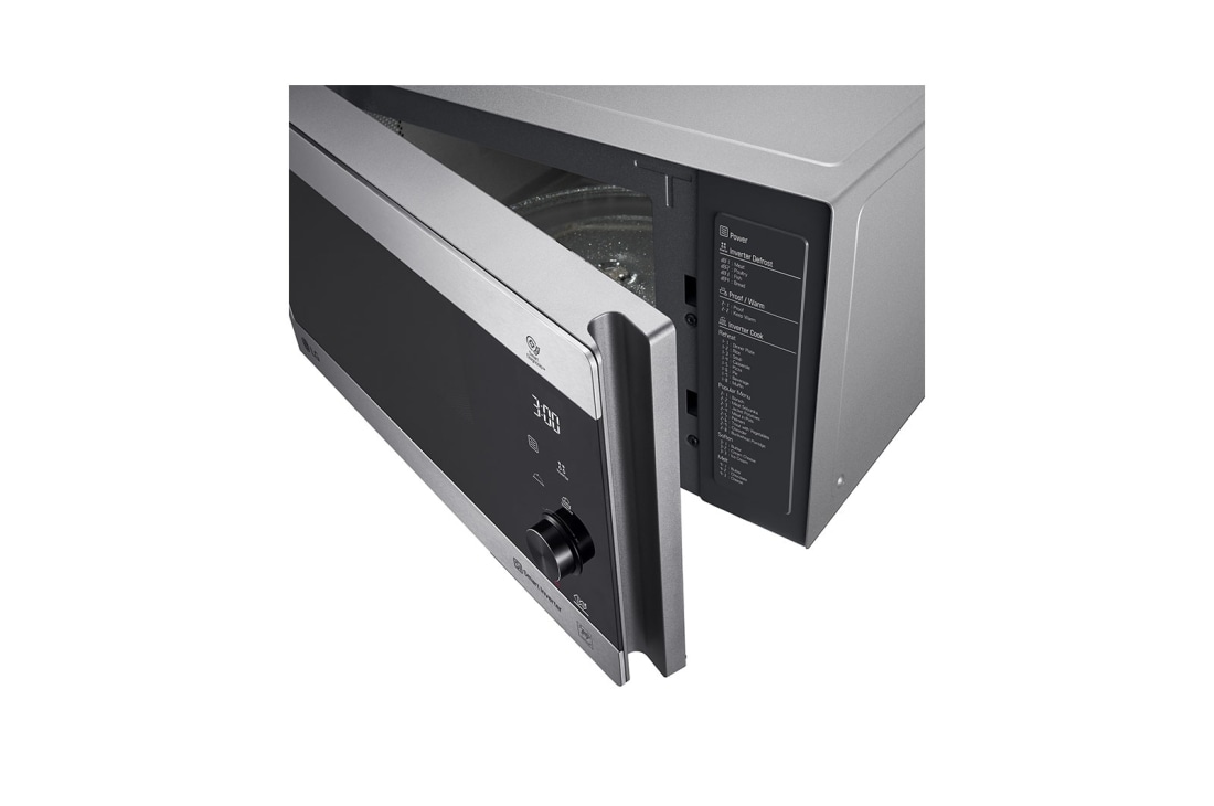 LG فرن المايكرويف بسعة 42 لتر بتقنية العاكس الذكي، التسخين المتساوي والتنظيف السهل لون ستانليس, MH8265CIS, thumbnail 5