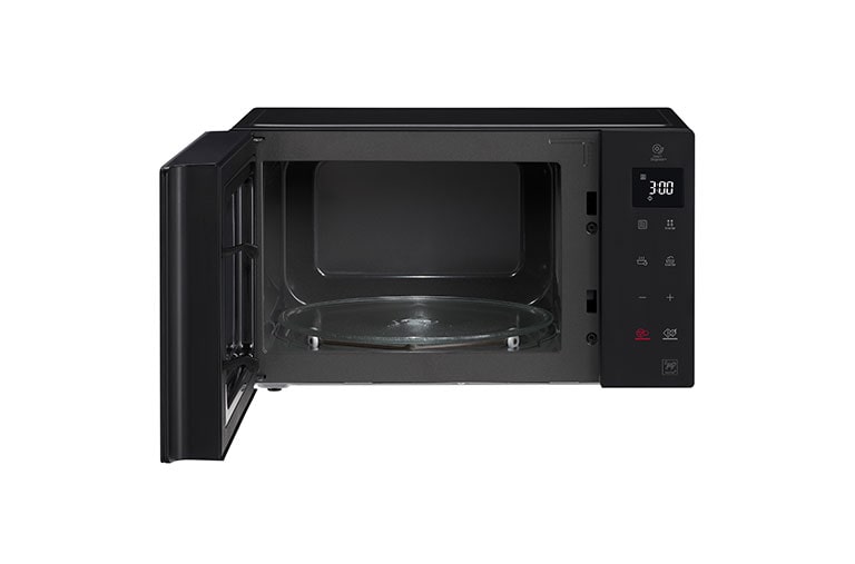 LG فرن المايكرويف بسعة 25 لتر بتقنية العاكس الذكي، التسخين المتساوي والتنظيف السهل لون أسود, MS2535GIS, thumbnail 2