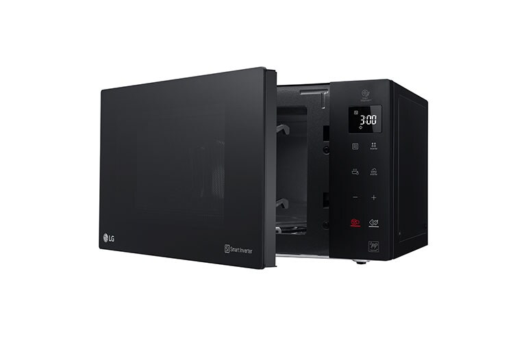 LG فرن المايكرويف بسعة 25 لتر بتقنية العاكس الذكي، التسخين المتساوي والتنظيف السهل لون أسود, MS2535GIS, thumbnail 5