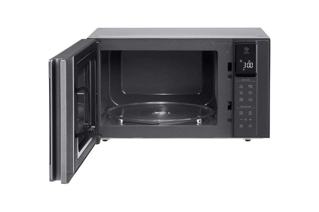 LG فرن المايكرويف بسعة 42 لتر بتقنية العاكس الذكي، التسخين المتساوي والتنظيف السهل لون ستانليس, MS4295CIS, thumbnail 2