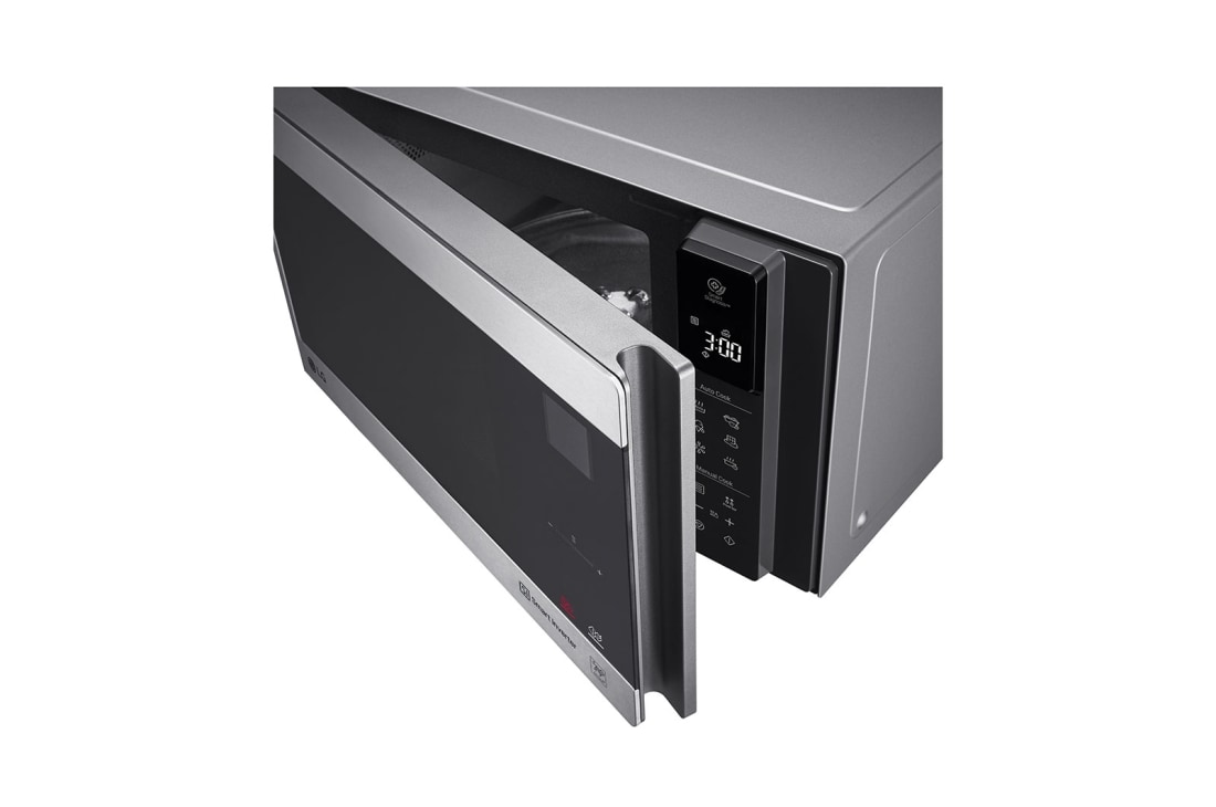 LG فرن المايكرويف بسعة 42 لتر بتقنية العاكس الذكي، التسخين المتساوي والتنظيف السهل لون ستانليس, MS4295CIS, thumbnail 5