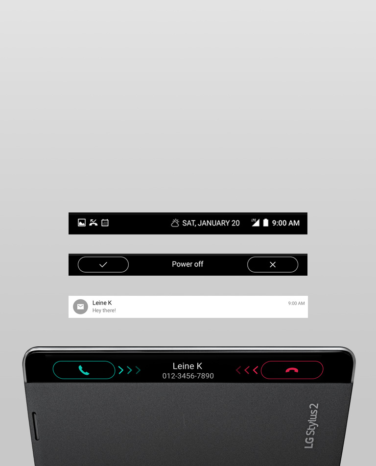 وحدة عرض الغطاء السريع من LG2