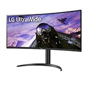 LG شاشة منحنية حجم 34 بوصة بتقنية UltraWide ™QHD HDR FreeSync الفائقة ومعدل تحديث يبلغ 160 هرتز, 34WP65C-B, 34WP65C-B, thumbnail 2