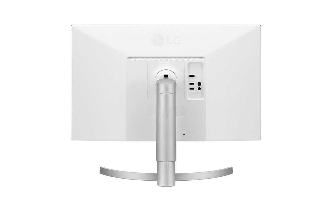 LG شاشة مقاس 27 بوصة بتقنية IPS LED ودقة 4K UHD وتدعم معيار HDR ومزودة بمنفذ USB-C, مظهر خلفي, 27UP550N-W, thumbnail 6