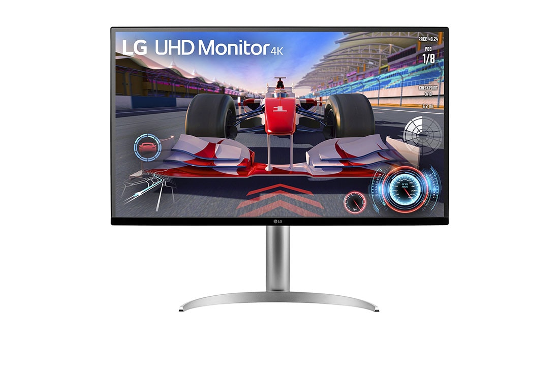 LG شاشة UHD 4K HDR مقاس 31.5 بوصة, عرض أمامي, 32UQ750-W