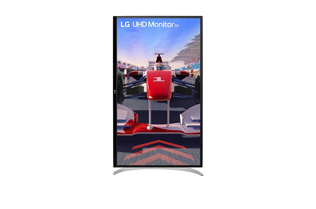 LG شاشة UHD 4K HDR مقاس 31.5 بوصة, عرض أمامي لدوران الشاشة بزاوية 90 درجة في مشهد عمودي, 32UQ750-W, thumbnail 10