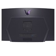 LG شاشة الألعاب UltraGear OLED المنحنية 2024 مقاس 45 بوصة ومعدل تحديث 240Hz, Zoomed-in rear view with lights off, 45GS95QE-B, thumbnail 11