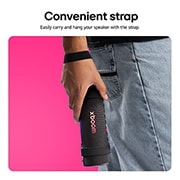 LG ضبط LG xboom Grab بواسطة will.i.am, USP card: Convenient strap, GRAB, thumbnail 4