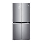 LG ثلاجة أربع أبواب بسعة إجمالية 594 لتر وعرض مناسب 835 ملم بتقنية الضاغط الطولي العاكس, GCB-244PN, thumbnail 1