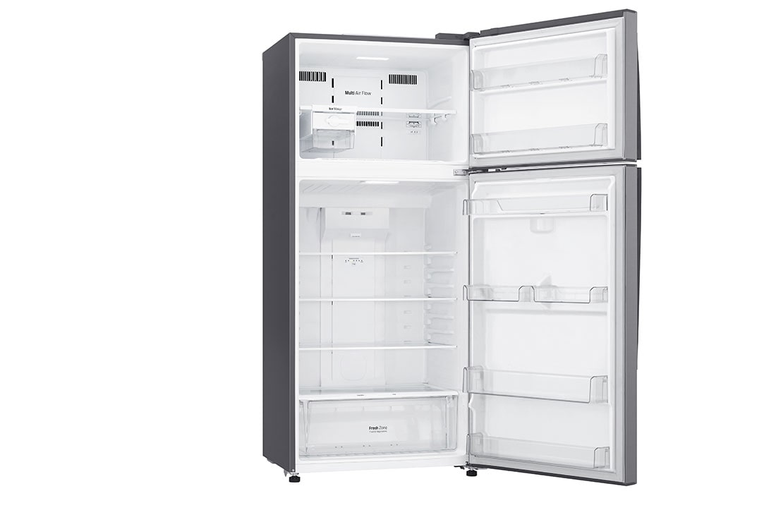 LG ثلاجة فريزر علوي لون فضي, بسعة اجمالية 516 لتر، ضاغط انفيرتر، تبريد الباب, GNM-705HLI, GNM-705HLI, thumbnail 10