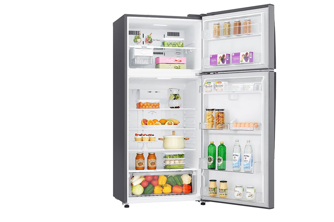 LG ثلاجة فريزر علوي لون فضي, بسعة اجمالية 516 لتر، ضاغط انفيرتر، تبريد الباب, GNM-705HLI, GNM-705HLI, thumbnail 11