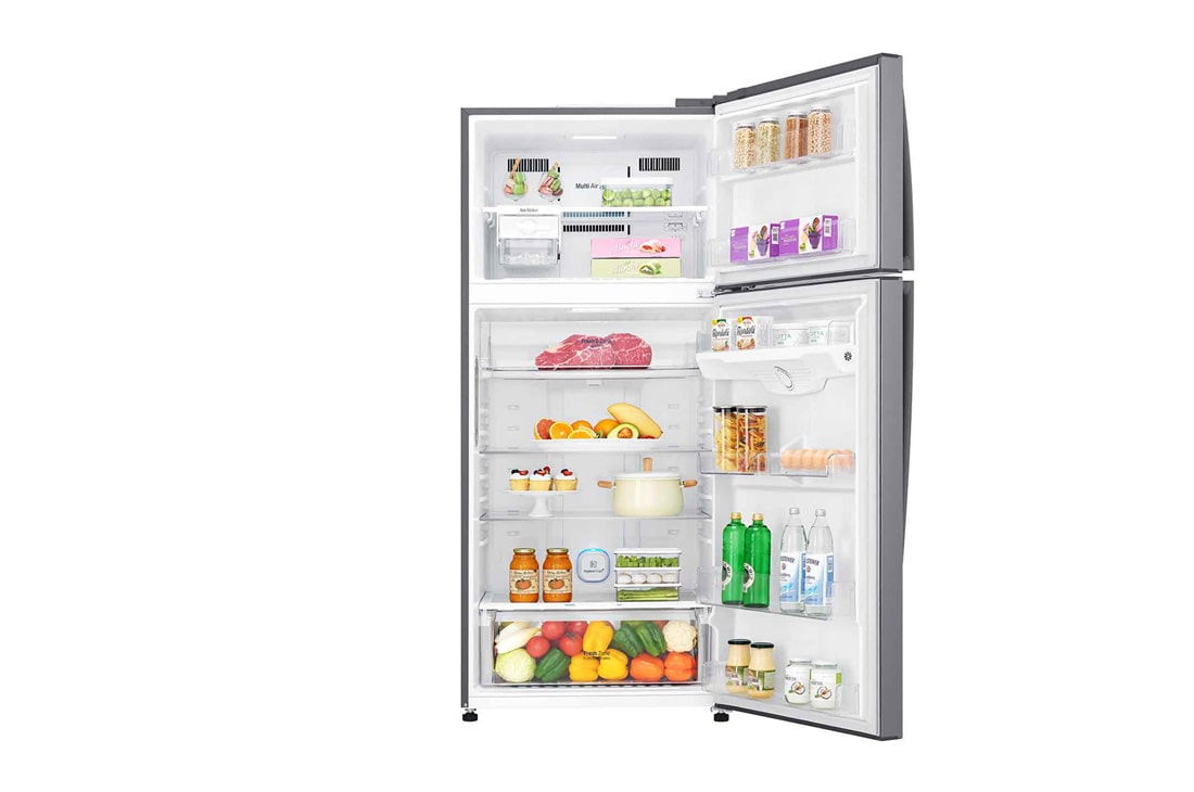 LG ثلاجة فريزر علوي بسعة اجمالية 547 لتر ضاغط انفيرتر وتبريد عبر الباب لون سلفر, GNM-732HLI, GNM-732HLI, thumbnail 3