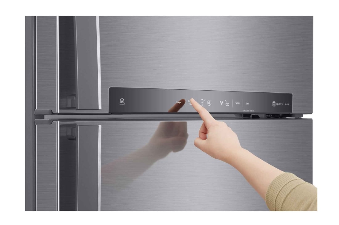 LG ثلاجة فريزر علوي بسعة اجمالية 547 لتر ضاغط انفيرتر وتبريد عبر الباب لون سلفر, GNM-732HLI, GNM-732HLI, thumbnail 5