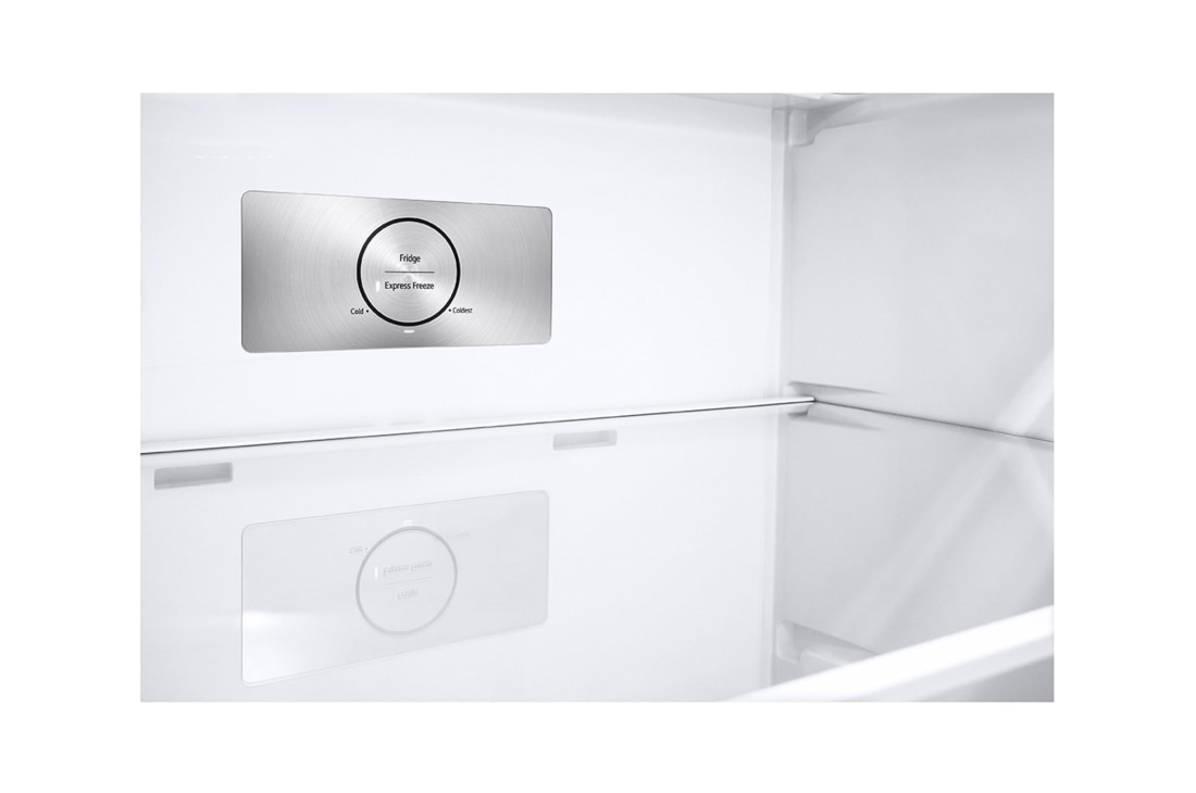 LG  ثلاجة فريزر علوي بسعة إجمالية 423 لتر لون بيج، ضاغط انفيرتر ™Smart Inverter, Freezer detail view, GNB-582GVZP, thumbnail 4