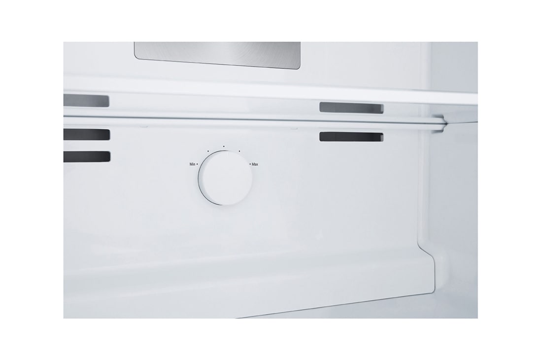 LG  ثلاجة فريزر علوي بسعة إجمالية 423 لتر لون بيج، ضاغط انفيرتر ™Smart Inverter, detail view of temperature control knob, GNB-582GVZP, thumbnail 5