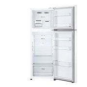 LG  ثلاجة فريزر علوي بسعة إجمالية 360 لتر لون أبيض، ضاغط انفيرتر ™Smart Inverter, front open view, GNB-542GVWP, thumbnail 9