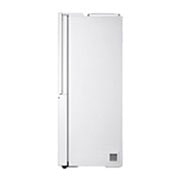 LG ثلاجة إل جي الباب بجانب الباب 611 لتر، تقنية ™UVnano، تقنية التبريد الطولي™، تقنية ™ThinQ لون أبيض, منظر جانبي, GCJ-287GNW, thumbnail 14