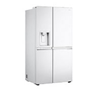 LG ثلاجة إل جي الباب بجانب الباب 617 لتر، تقنية التبريد الطولي™، لون أبيض, منظر الجانب الأيسر, GCL-287GVW, thumbnail 11