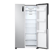 LG ثلاجة باب بجانب الباب 508 لتر من إل جي، ضاغط عاكس ذكي، تدفق هواء متعدد، لون سلفر, Front Right Open, GHB-247DVE, thumbnail 8