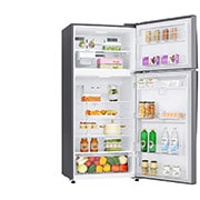 LG ثلاجة فريزر علوي بسعة اجمالية  516 لتر ضاغط طولي عاكس وتبريد عبر الباب لون فضي, GNM-642LI, thumbnail 8