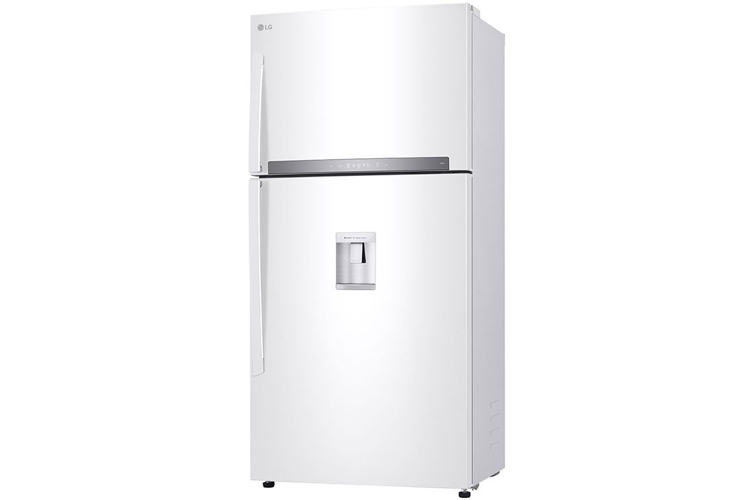 LG ثلاجة فريزر علوي بسعة 630 لتر و بتقنية تبريد الابواب لون أبيض , -15 degree side view, GRM-832DHWI, thumbnail 13