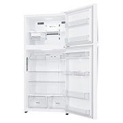 LG ثلاجة فريزر علوي بسعة 630 لتر و بتقنية تبريد الابواب لون أبيض , -15 degree side open view, GRM-832DHWI, thumbnail 11