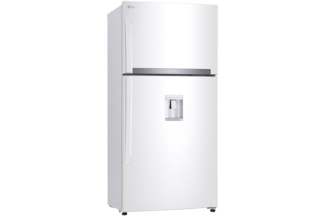 LG ثلاجة فريزر علوي بسعة 630 لتر و بتقنية تبريد الابواب لون أبيض , +15 degree side view, GRM-832DHWI, thumbnail 12