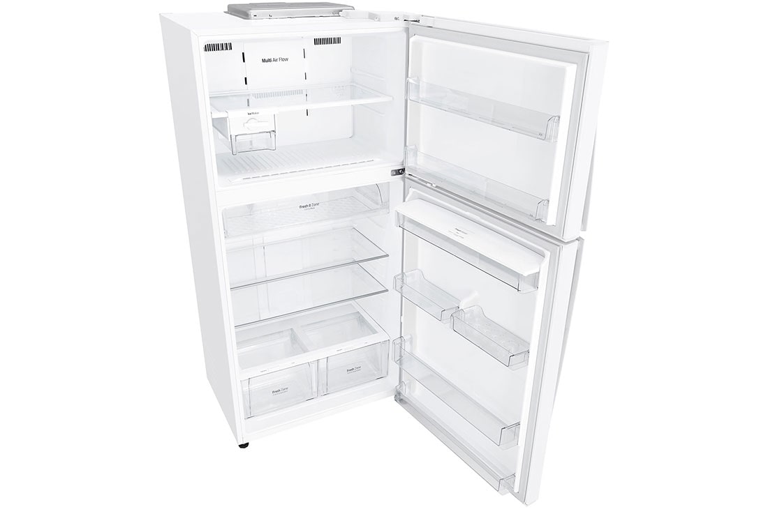 LG ثلاجة فريزر علوي بسعة 630 لتر و بتقنية تبريد الابواب لون أبيض , Top Perspective, GRM-832DHWI, thumbnail 7