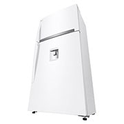 LG ثلاجة فريزر علوي بسعة 630 لتر و بتقنية تبريد الابواب لون أبيض , Bottom Perspective left view, GRM-832DHWI, thumbnail 5