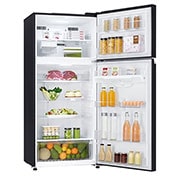 LG ثلاجة فريزر علوي بسعة 547 لتر و بتقنية تبريد الابواب , right side View with food, GNB-732HGI, thumbnail 8