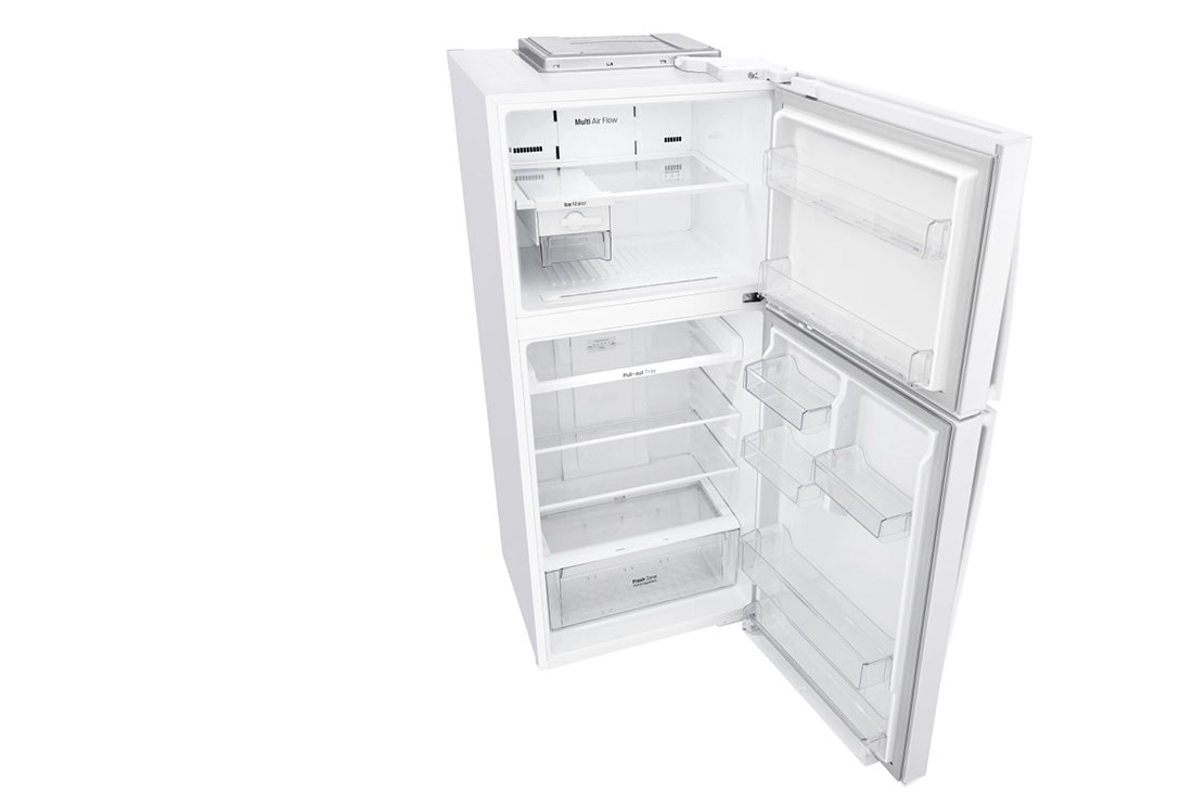 LG ثلاجة فريزر علوي بسعة 438 لتر و بتقنية تبريد الابواب , Top right perspective view, GR-C639HWCL, thumbnail 6