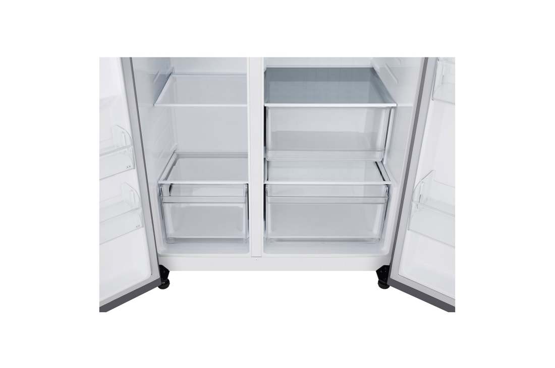 LG ثلاجة ال جي باب جانب باب  658 لتر, بتقنية الانفيرتر الذكي  , Smart Organisation, GCB-287DVL, thumbnail 8