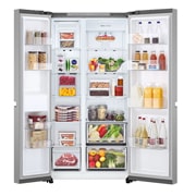 LG ثلاجة ال جي باب جانب باب  658 لتر, بتقنية الانفيرتر الذكي  , Front Open Food, GCB-287DVL, thumbnail 2