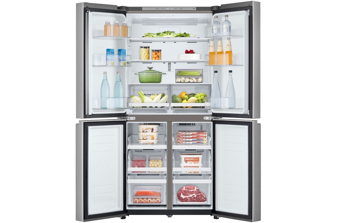LG ثلاجة ابواب متعددة 594لتر |GCB-244DFPL| إل جي المشرق العربي, Front full open (Foods full), GCB-244DFPL, thumbnail 2