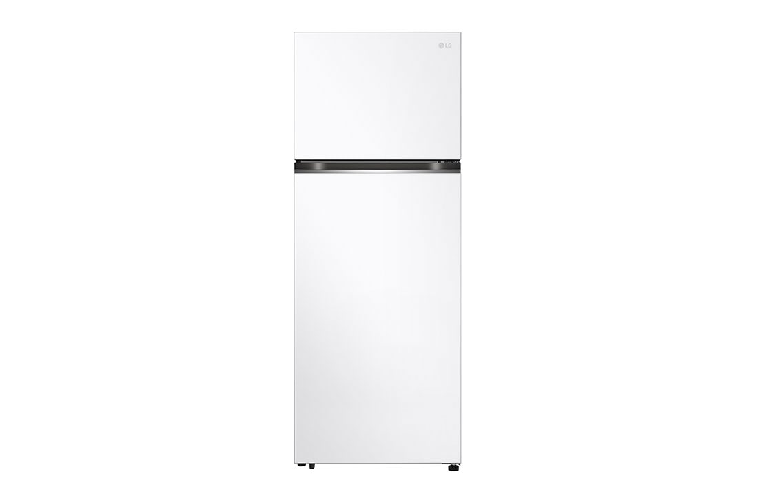 LG ثلاجة فريزر علوي بسعة 493 لتر , لون ابيض ,Door Cooling+™, بتقنية الانفيرتر الذكي, عرض أمامي, GNB-682FVWP
