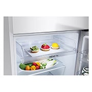 LG ثلاجة فريزر علوي بسعة 315 لتر , لون ابيض بتقنية  التبريد الخطي ,وبتقنية الانفيرتر الذكي, عرض تفصيلي للدرج القابل للسحب, GNB-482GVWP, thumbnail 6