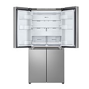 LG ثلاجة ابواب متعددة بسعة 464 لتر , لون سلفر ,Linear Cooling,تدفق هواء متعدد, Top door open, GCB-334DFPL, thumbnail 10
