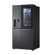 LG ثلاجة أربع أبواب بسعة اجمالية 705 لتر باب داخل باب وتقنية Hygiene Fresh , لون اسود قاتم, left view, GCX-287TVB, thumbnail 13