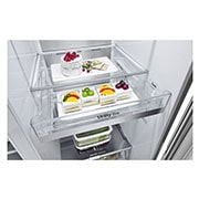 LG ثلاجة باب جانب باب بسعة  598 لتر مع InstaView وتقنية +HygeineFRESH لون سلفر, drawer food, GCX-287TVSI, thumbnail 11