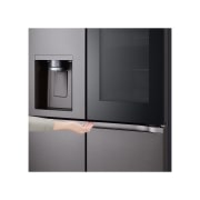 LG ثلاجة باب داخل باب بسعة اجمالية 705 لتر مع InstaView وتقنية +HygeineFRESH لون أسود, LED, GCX-274DFBC, thumbnail 8