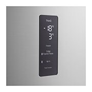 LG ثلاجة إل جي فريزر علوي 656 لتر سعة اجمالية  ، تقنية التبريد الخطي، تقنية ™ThinQ لون سلفر بلاتيني, Front open with food, GRF-862BVLB, thumbnail 9