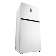 LG ثلاجة إل جي فريزر علوي 656 لتر سعة اجمالية  ، تقنية التبريد الخطي، تقنية ™ThinQ لون أبيض, right open with food, GRF-862BVWB, thumbnail 11